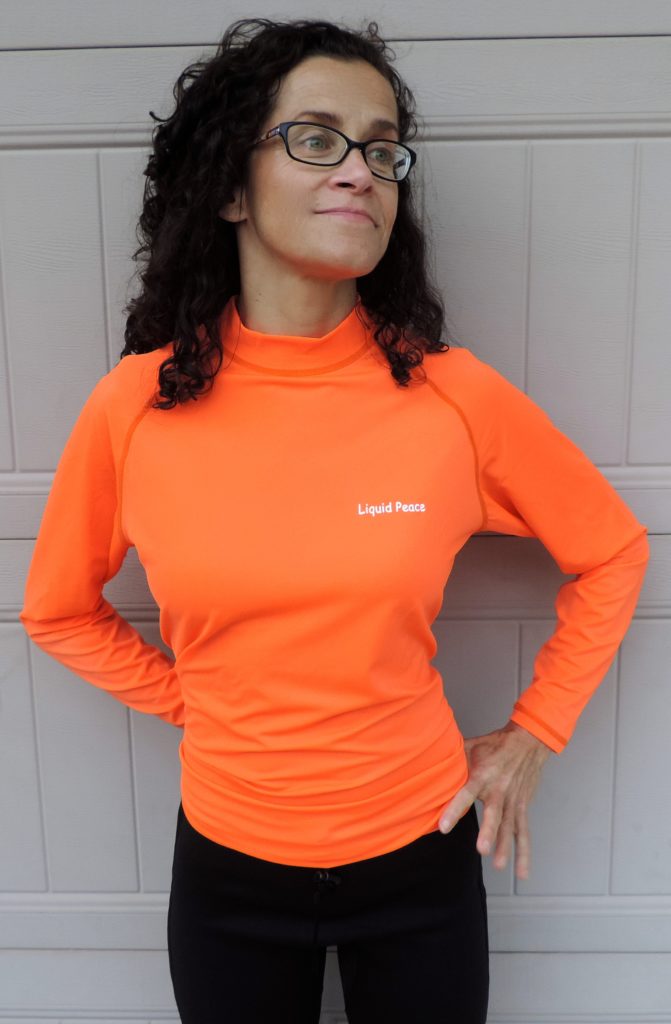 orange rash guard shirts